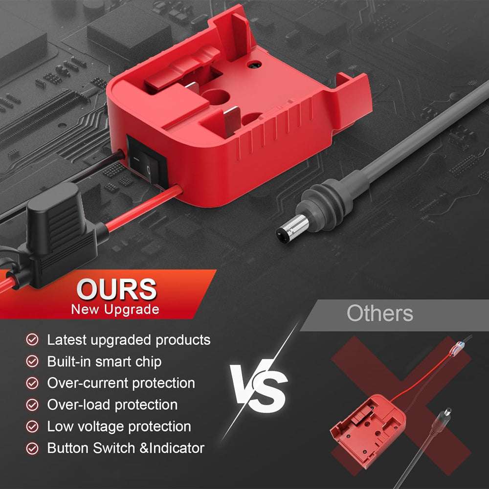 milwaukee 18 volt battery adapter